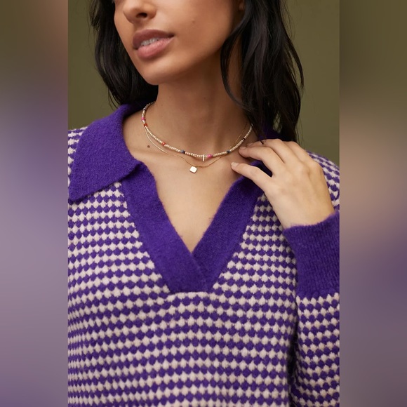 Anthropologie Sunoco geo polo sweater - Picture 5 of 5